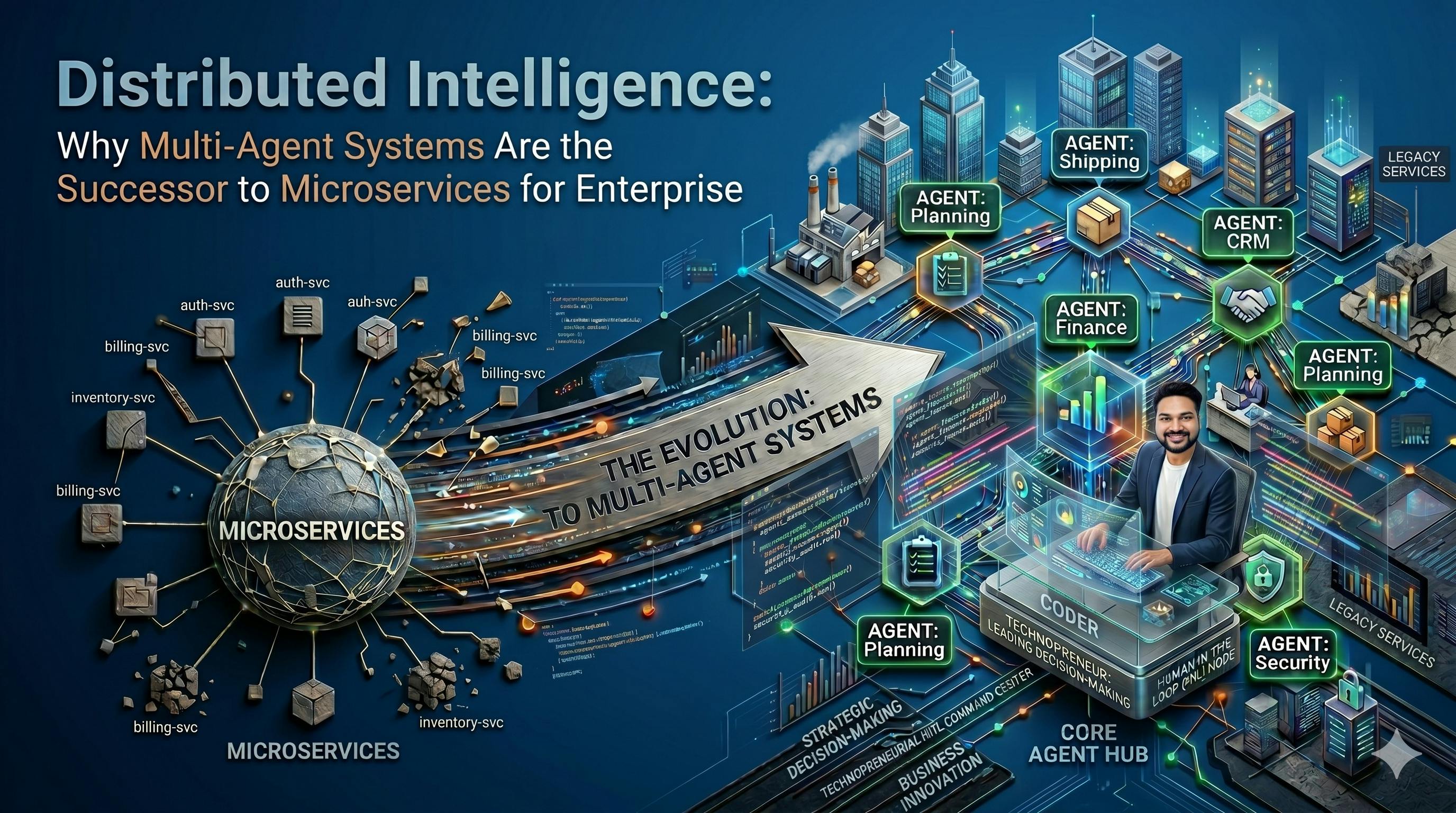 Distributed Intelligence: Why Multi-Agent Systems Are the Successor to Microservices