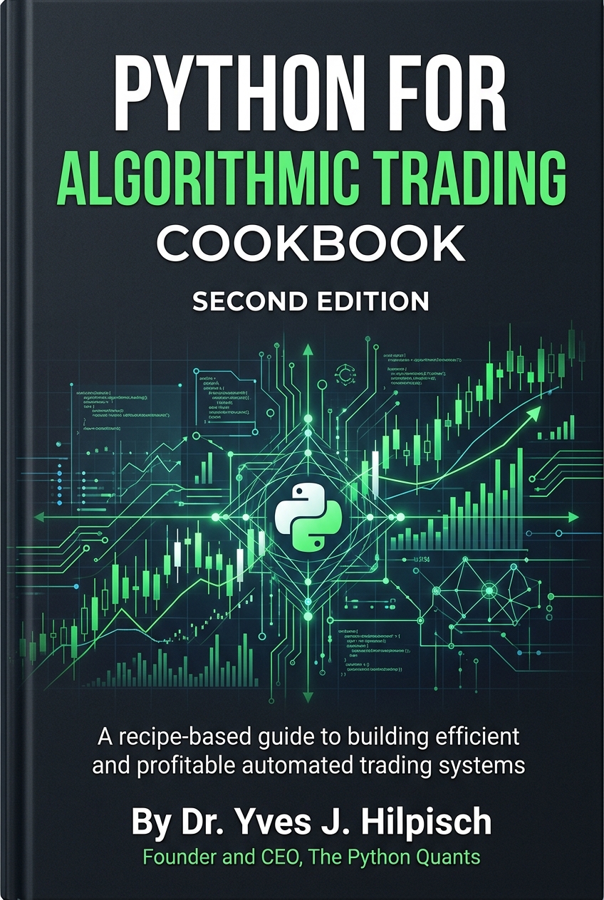 Python for Algorithmic Trading Cookbook Book Cover